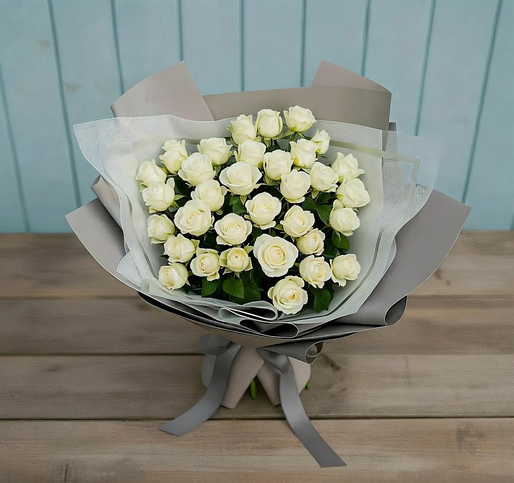 Букет Белоснежная нежность в Хвойной