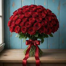 Букет Красные розы Блэк Меджик в Хвойной