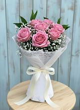 Букет цветов из:  Розы #REPLACE_PRED# Хвойной