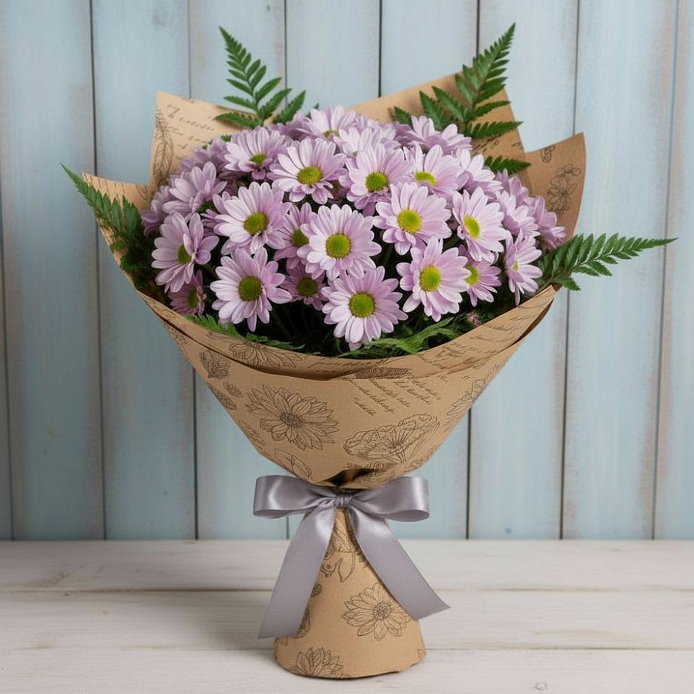 Букет цветов из: Хризантемы в Хвойной