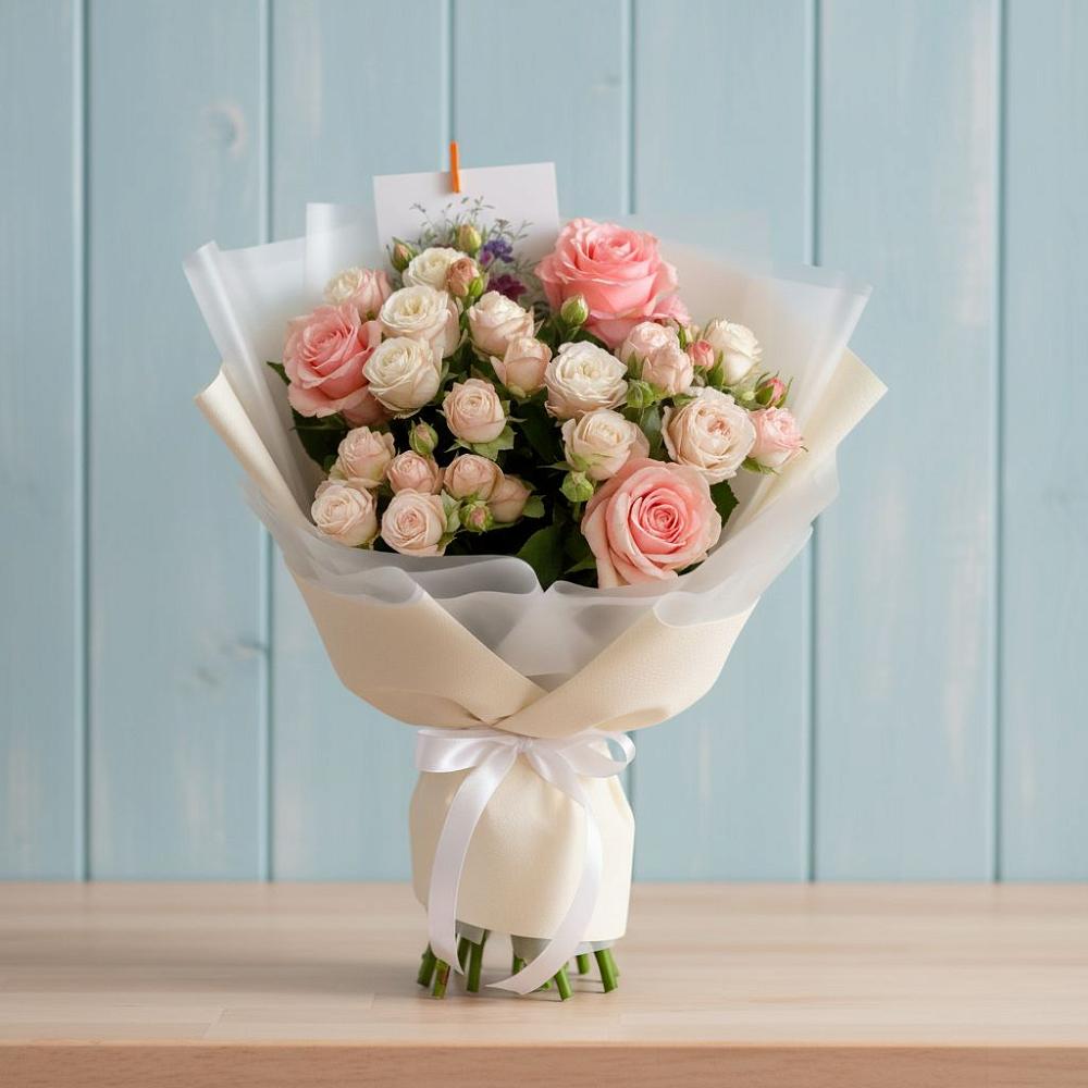 Букет цветов из: Розы в Хвойной