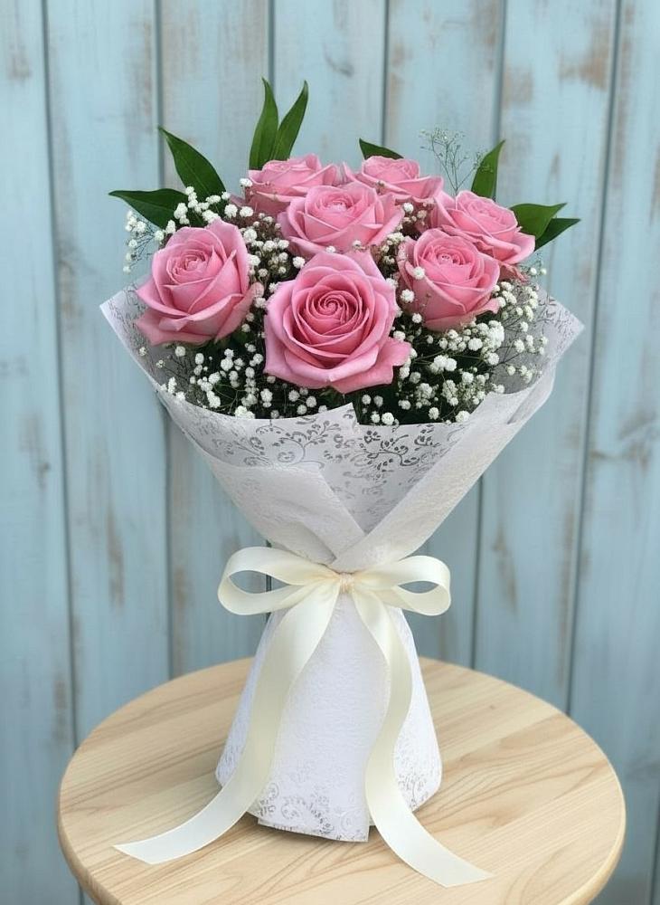 Букет цветов из: Розы в Хвойной