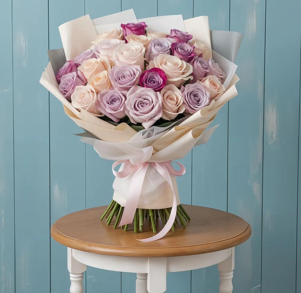 Букет цветов из: Розы в Хвойной