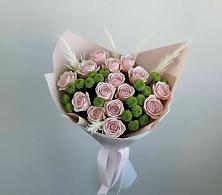 Букет цветов из:  Розы и Хризантемы в Хвойной