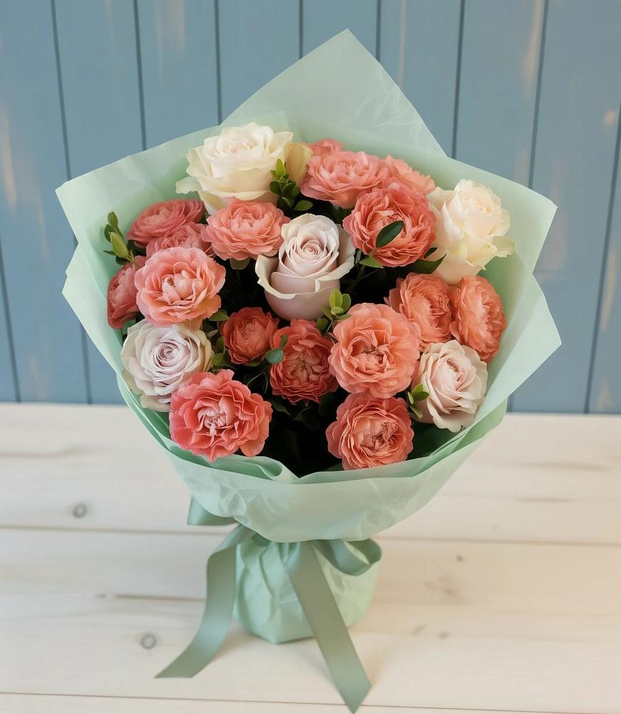 Букет цветов из: Розы в Хвойной