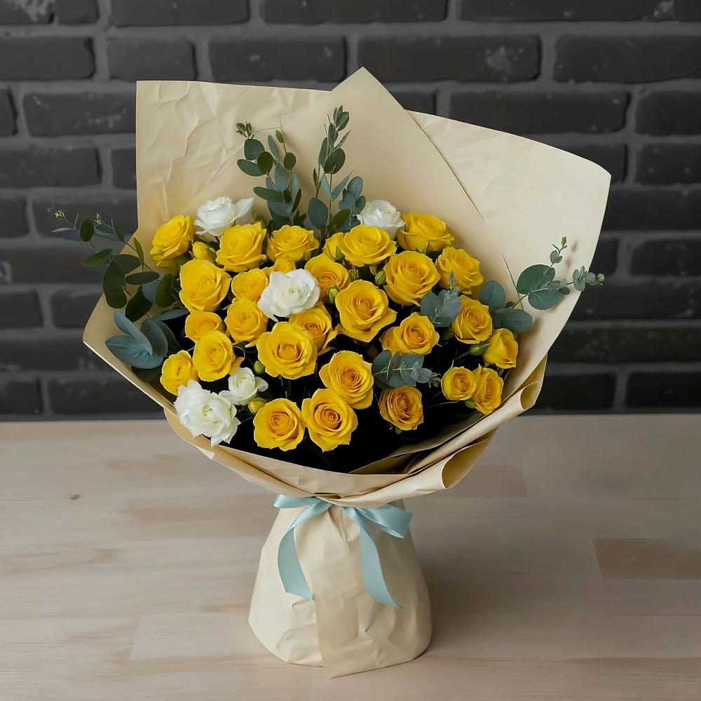 Букет цветов из: Розы в Хвойной