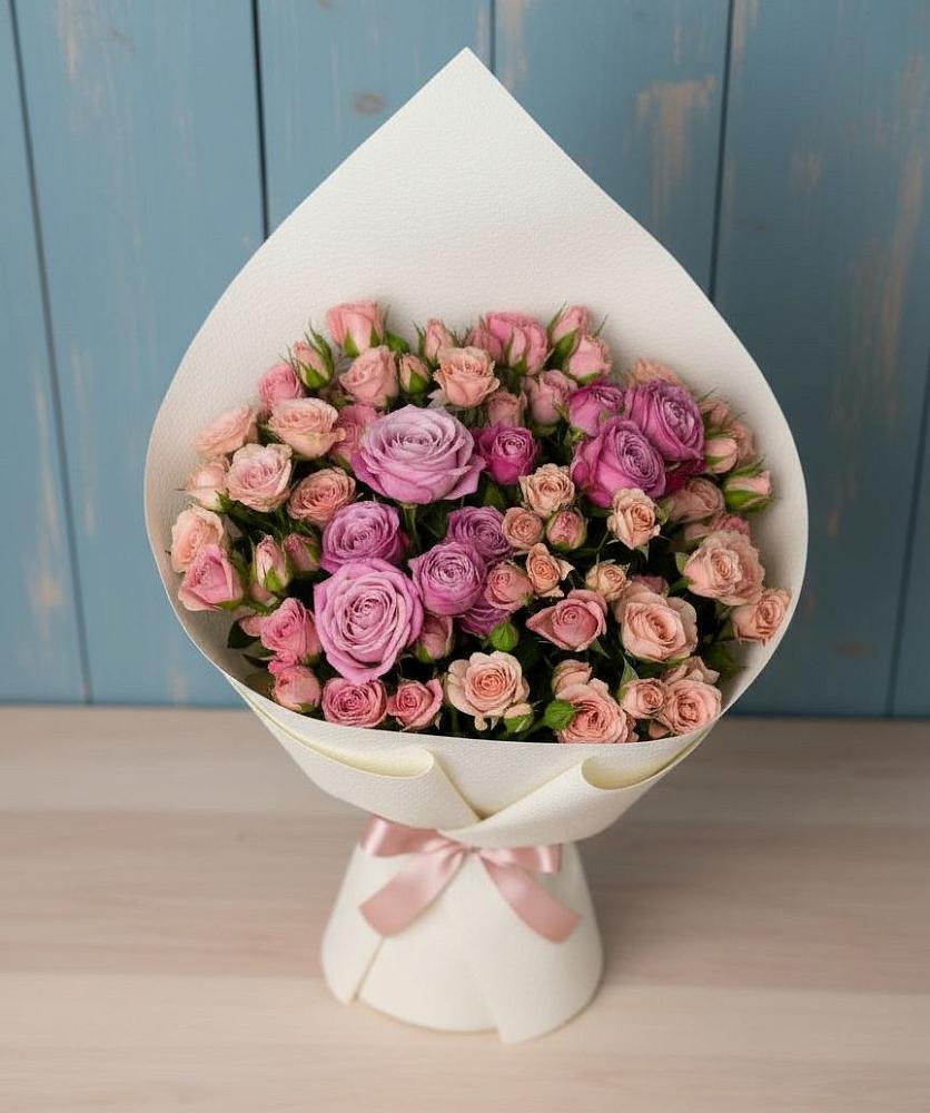 Букет цветов из: Розы в Хвойной